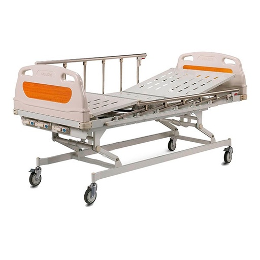 [DCO-328P] Cama para hospital manual de 2 funciones, 3 posiciones y con ruedas