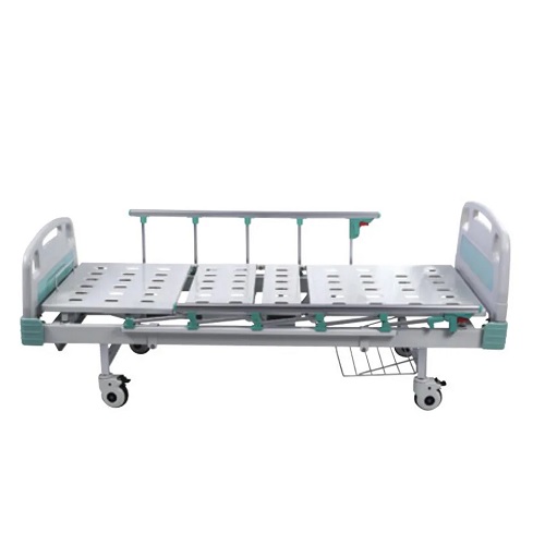 Cama para hospital manual de acero y 2 manivelas 