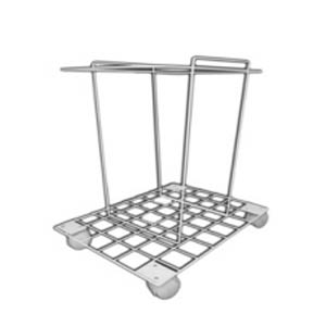 [A1C-SUJE-30-C] Canastilla con ruedas para contenedor de punzocortantes PC-30