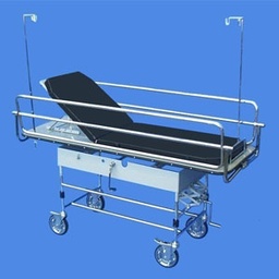 Carro camilla para recuperacion y traslado de acero inoxidable con colchoneta