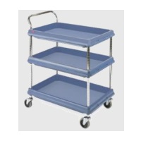 Carro utilitario con 3 repisas mod. My cart medidas 59.51x87.31x95.25 cm color azul 