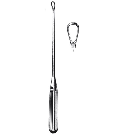 Cucharilla de Sims Uterina de 27.9 cm Aguda # 1