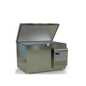 [REF-CVASDH-10] Congelador horizontal de 10 pies de acero inoxidable con puerta tipo cofre de 0 a -20ºC sin graficador