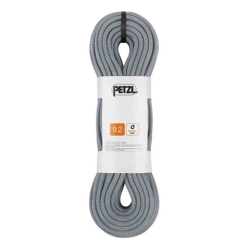[PET-R35AN-060] Cuerda dinamica VOLTA 9.2 mm x 60 m color gris