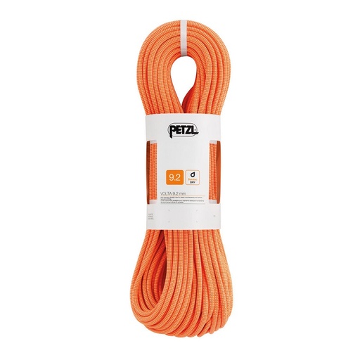 [PET-R35AO-060] Cuerda dinámica VOLTA 9.2 mm x 60 m color naranja