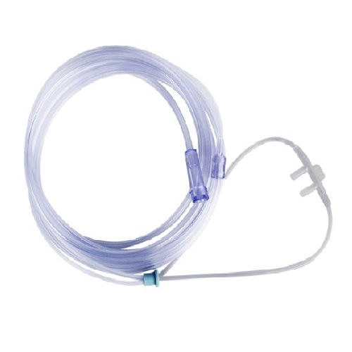 [RPX-B0101] Canula nasal para oxigeno adulto ELASTIC SOFT (Puntilla) 2.1m, caja con 50 piezas