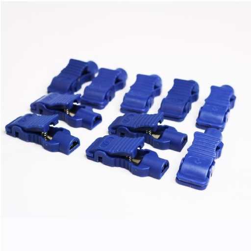 Adaptador de electrodo caimán 4MM tipo banana para ECG paquete c/ 10 pzs.