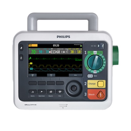 Desfibrilador Monitor bifasico Marcapasos, SpO2 y NIBP Mod. Efficia DFM100