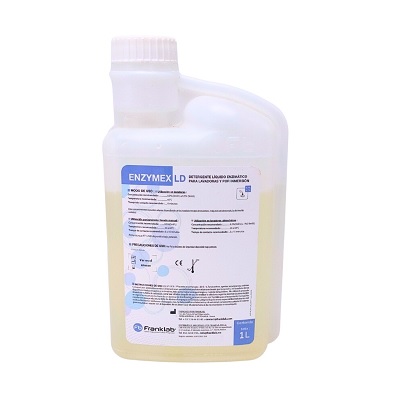 Detergente liquido multienzimatico Enzymex LD para lavadoras automatizadas y por inmersion caja con 12 x 1L