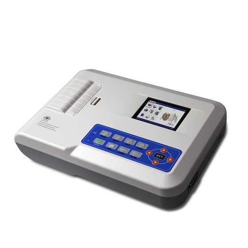 [CTC-ECG-300] Electrocardiografo de 3 canales mod. ECG-300 pantalla LCD 3.5" a color