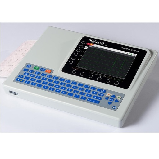 Electrocardiografo de 12 canales mod. CARDIOVIT AT-102 G2  pantalla 8" a color con interpretación y memoria C