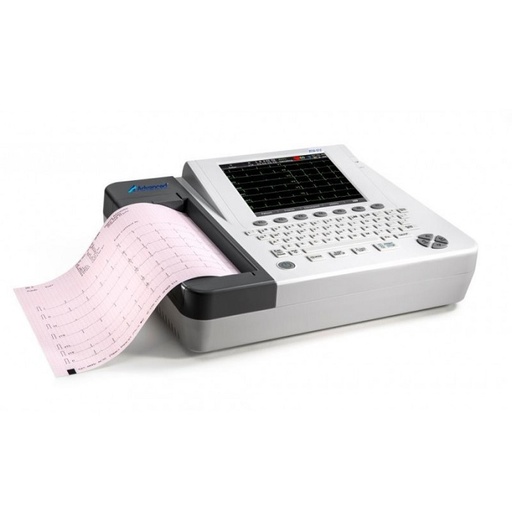Electrocardiografo de 12 canales mod. ECG-12C pantalla a color