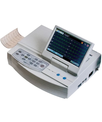 [TIS-CARDIPIA400HVET] Electrocardiografo veterinario Smart 400 mod. CARDIPIA400HVET pantalla LCD 7" a color