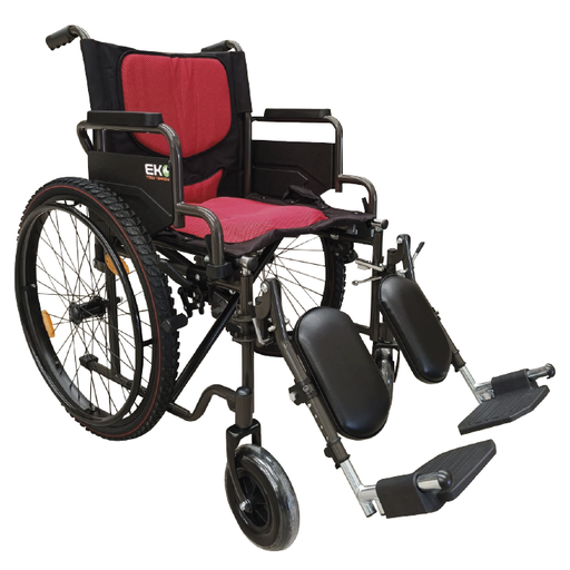 [EKM-WXTTSP19RJUDAP] Silla de ruedas 19" TT deportiva color rojo con elevapiernas