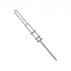 Electrodo de aguja 70 mm para electrocauterio monopolar