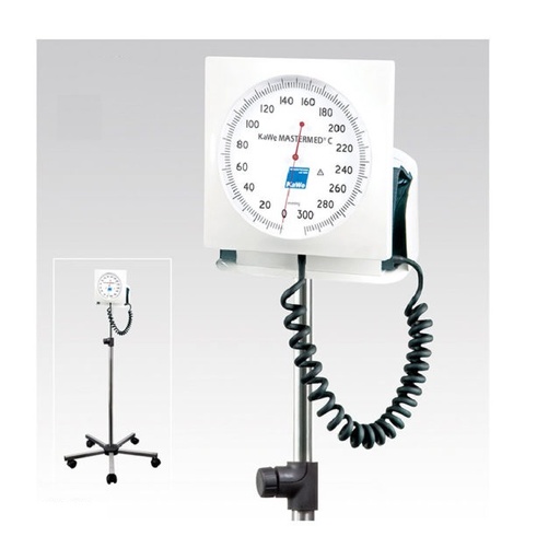 [KWE-04.32740.232] Baumanometro Aneroide KaWe MASTERMED® C, modelo con base rodable, brazalete negro