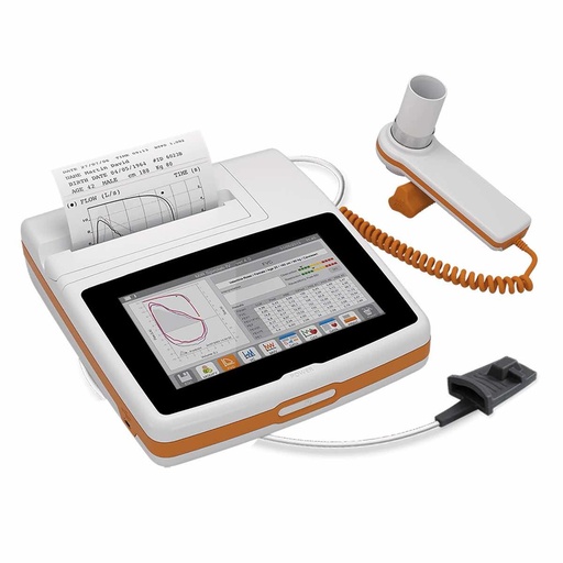 [MIR-9110801] Espirómetro de mesa con pantalla a color con  impresora y oximetro Mod. Spirolab
