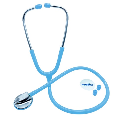Estetoscopio de una campana de lujo color azul