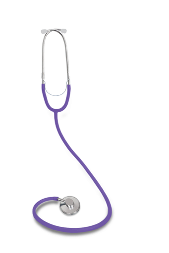 Estetoscopio sencillo de una campana color morado