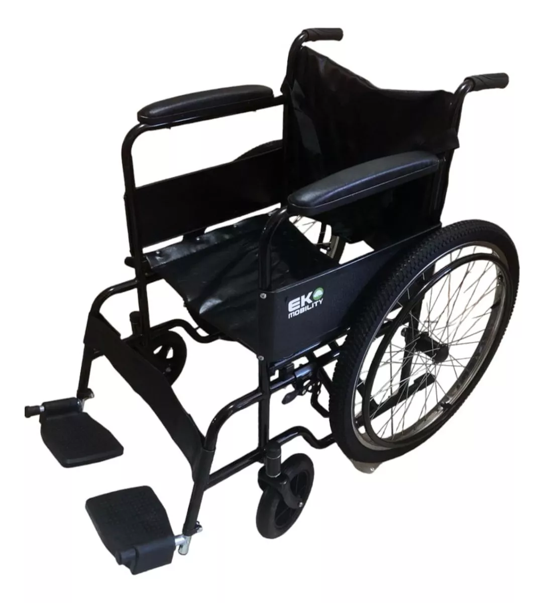 [EKM-WXC20NEFFCP] Silla de ruedas 20" Negra fija de acero neumática